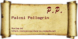 Palcsi Pellegrin névjegykártya